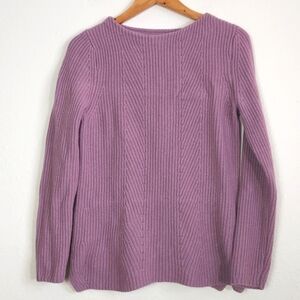 Talbots Lavender knit wool sweater